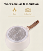 Stellyfire Forged Ceramic Saucepan (White)