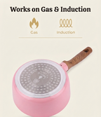 Stellyfire Forged Ceramic Saucepan (Pink)