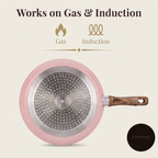 Stellyfire Forged Ceramic Dosa Tawa (Pink)