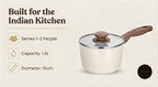Stellyfire Forged Ceramic Saucepan (White)