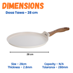 Stellyfire Forged Ceramic 2 pcs Combo Cookware set (White)